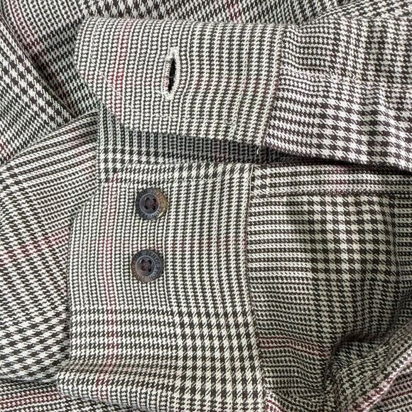 Pendleton Canterbury Cloth Shirt Plaid Button Down Merino Wool Blend Men's Large - Picture 13 of 16